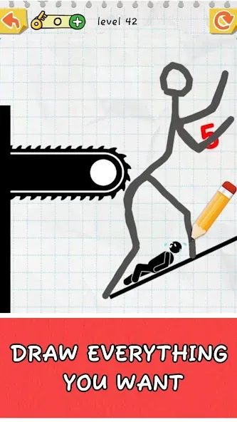 Draw 2 Save: Stickman Puzzle (Дроу 2 Сэйв) [МОД: Все открыто, Дополнительные деньги и Меню MOD] Screenshot 3