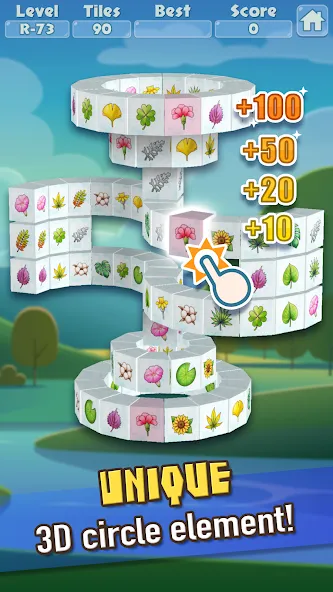 3D Mahjong Triple Tile Match (Маджонг Трипл Плит Матч) [МОД: Деньги, Монеты и Меню MOD] Screenshot 2
