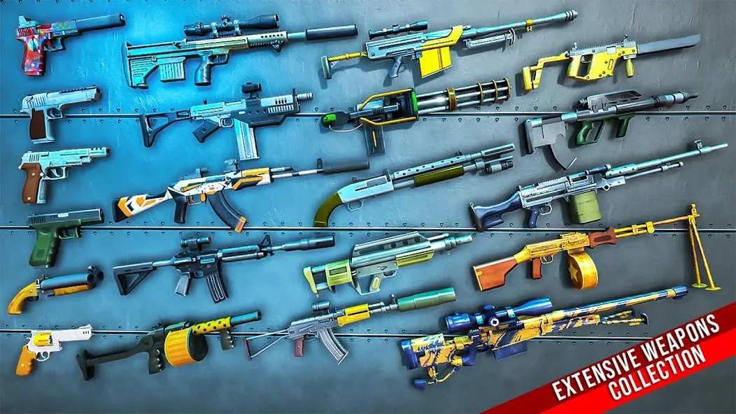 Fps Shooting Strike: Gun Games [МОД: Все открыто, Дополнительные деньги и Меню MOD] Screenshot 4