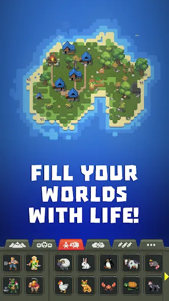 WorldBox - Sandbox God Sim (ВорлдБокс) [МОД: Много монет, Открытые уровни и Мега MOD] Screenshot 2