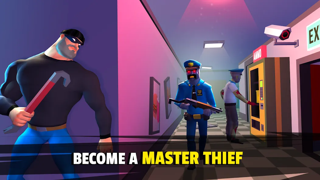 Robbery Madness 2:Stealth game (Робери Маднесс 2) [МОД: Много денег, Монет и Все открыто] Screenshot 1