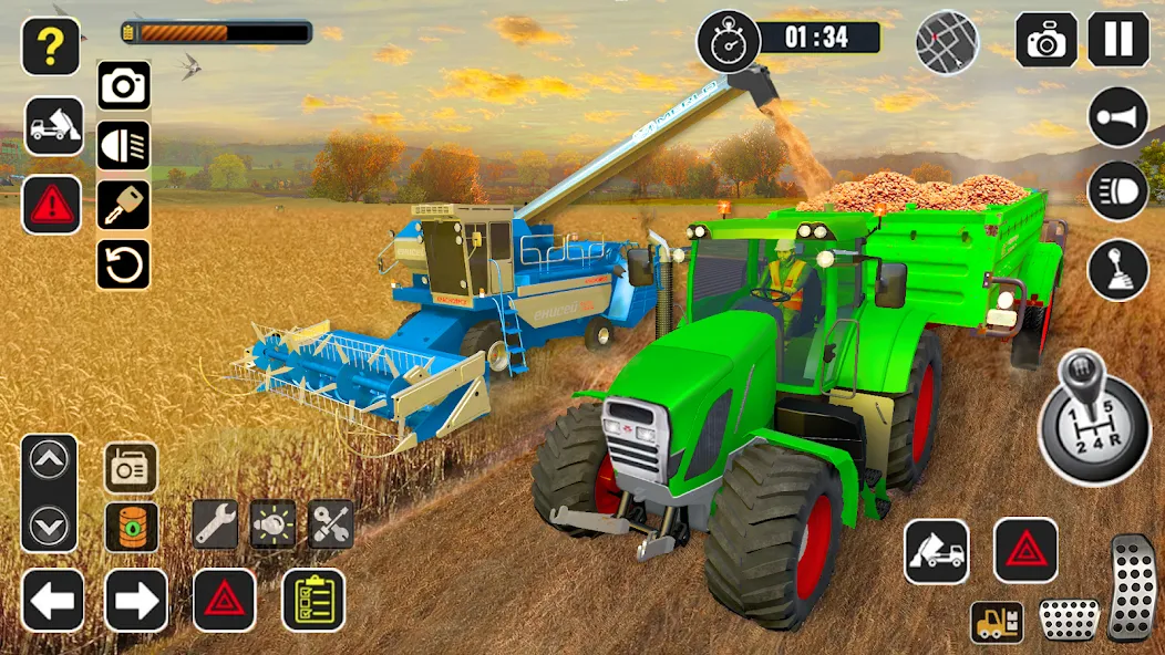 Tractor Farming Game Harvester [МОД: Много монет, Открытые уровни и Мега MOD] Screenshot 4