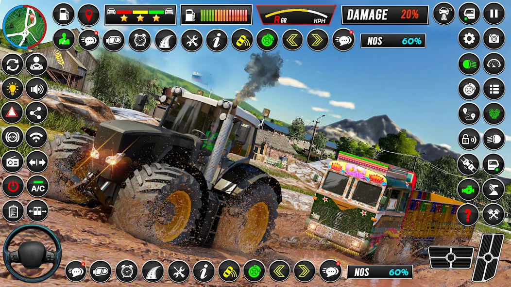 Indian Tractor Games Simulator [МОД: Все открыто, Дополнительные деньги и Меню MOD] Screenshot 3