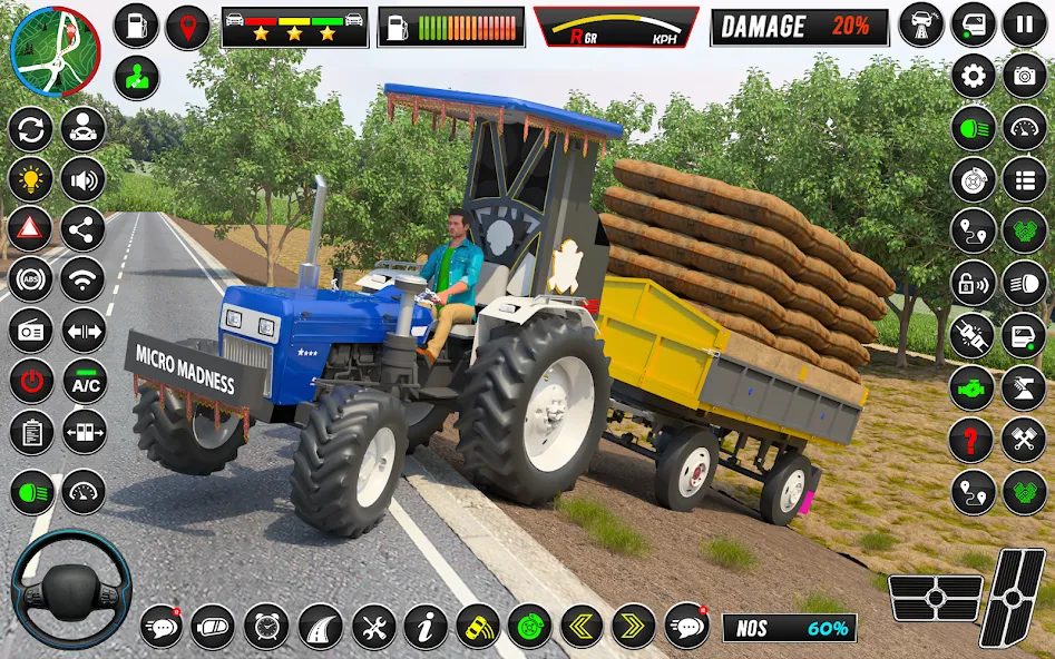 Indian Tractor Games Simulator [МОД: Все открыто, Дополнительные деньги и Меню MOD] Screenshot 4