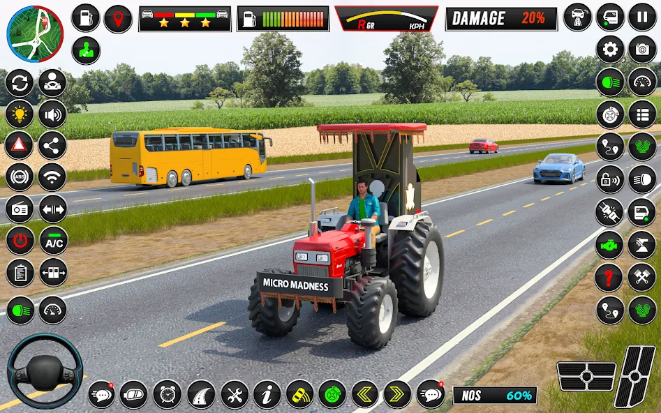Indian Tractor Games Simulator [МОД: Все открыто, Дополнительные деньги и Меню MOD] Screenshot 5