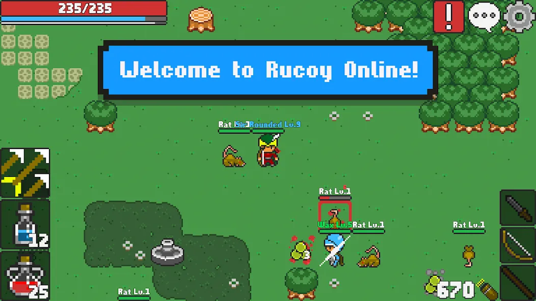 Rucoy Online - MMORPG MMO RPG (Рукой Онлайн) [МОД: Деньги, Монеты и Меню MOD] Screenshot 1