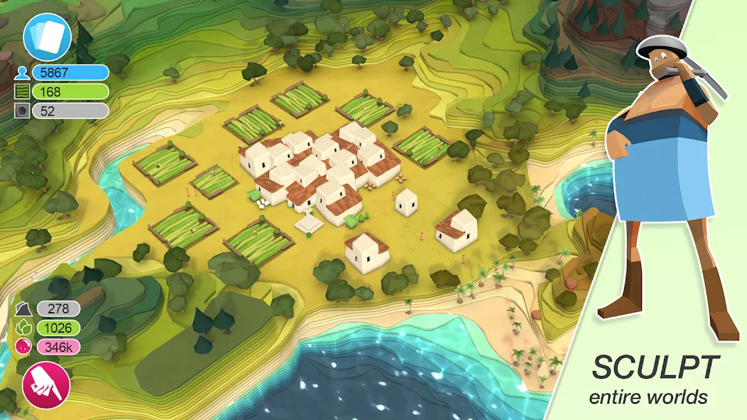 Godus (Годус) [МОД: Бесконечные деньги, Монеты и Мега MOD] Screenshot 1