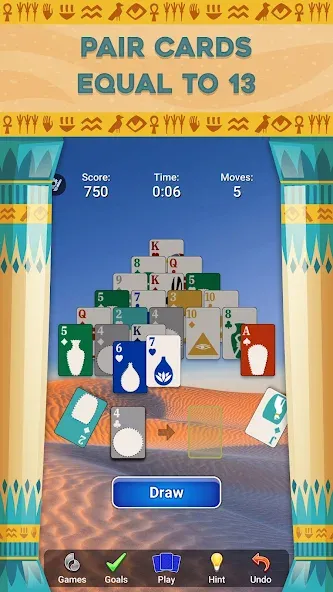 Pyramid Solitaire - Card Games (Пирамида Солитер) [МОД: Деньги, Монеты и Меню MOD] Screenshot 2