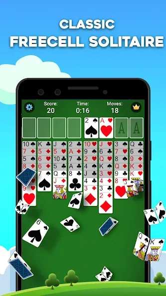 FreeCell Solitaire: Card Games (Фрицелл пасьянс) [МОД: Все открыто, Дополнительные деньги и Меню MOD] Screenshot 1