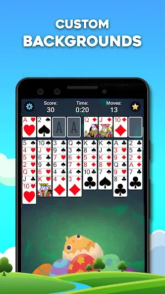 FreeCell Solitaire: Card Games (Фрицелл пасьянс) [МОД: Все открыто, Дополнительные деньги и Меню MOD] Screenshot 3