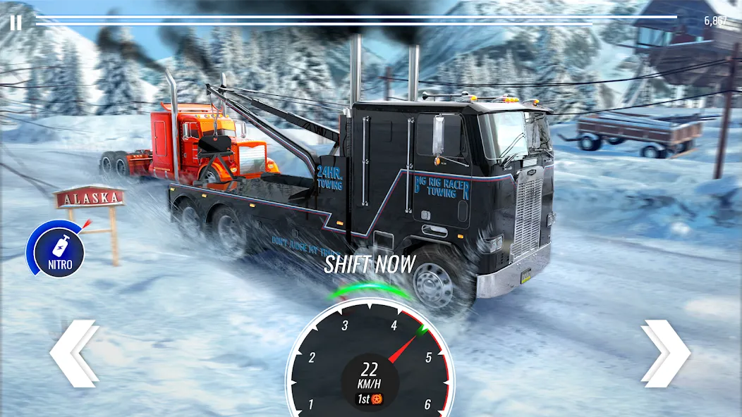 Big Rig Racing: Drag racing (Биг Риг Рейсинг) [МОД: Деньги, Монеты и Меню MOD] Screenshot 2