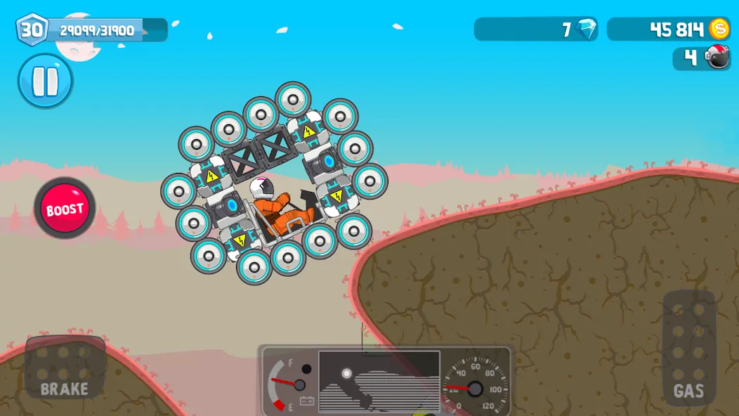 Rovercraft:Race Your Space Car (Роверкрафт) [МОД: Все открыто, Дополнительные деньги и Меню MOD] Screenshot 5
