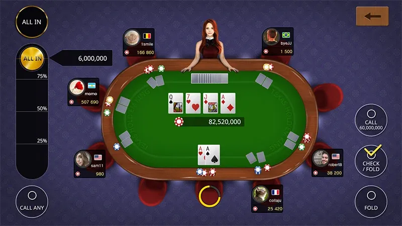 Texas holdem poker king [МОД: Все открыто, Дополнительные деньги и Меню MOD] Screenshot 1