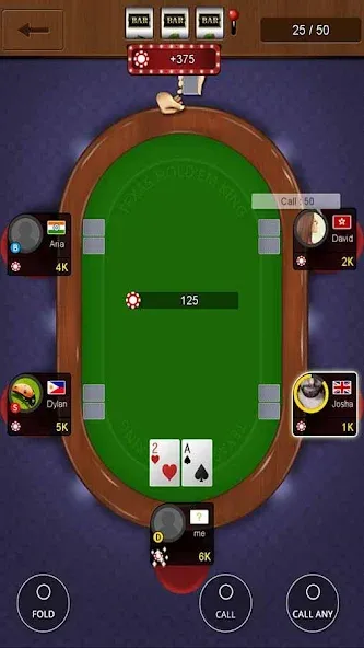 Texas holdem poker king [МОД: Все открыто, Дополнительные деньги и Меню MOD] Screenshot 4