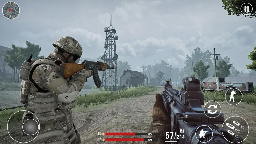 Modern Commando Warfare Combat [МОД: Все открыто, Дополнительные деньги и Меню MOD] Screenshot 2