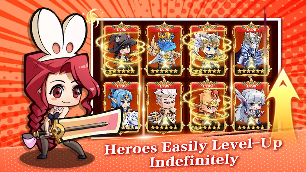 Mythic Summon: Idle RPG (Мифическое Призывание) [МОД: Бесконечные деньги, Монеты и Мега MOD] Screenshot 4