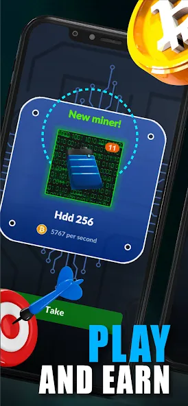 Merge Crypto Miner: Earn Money (Мердж Крипто Майнер) [МОД: Все открыто, Дополнительные деньги и Меню MOD] Screenshot 1