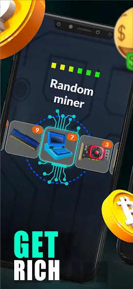 Merge Crypto Miner: Earn Money (Мердж Крипто Майнер) [МОД: Все открыто, Дополнительные деньги и Меню MOD] Screenshot 2
