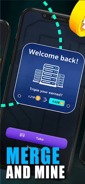 Merge Crypto Miner: Earn Money (Мердж Крипто Майнер) [МОД: Все открыто, Дополнительные деньги и Меню MOD] Screenshot 4