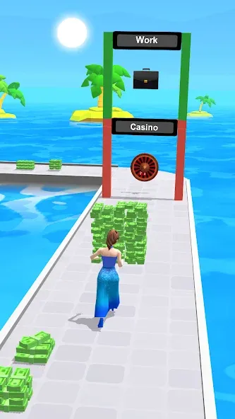 Money Run 3D (Мани Ран 3Д) [МОД: Много монет, Открытые уровни и Мега MOD] Screenshot 2