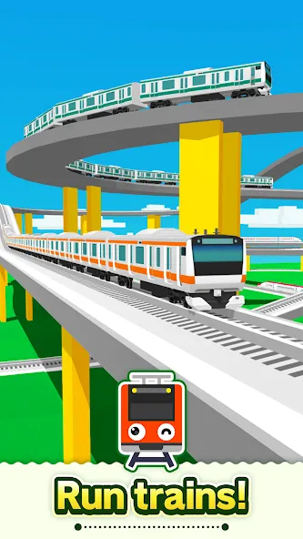 Train Go - Railway Simulator (Трэйн Го) [МОД: Меню, Бесконечные монеты и Открытые уровни] Screenshot 1