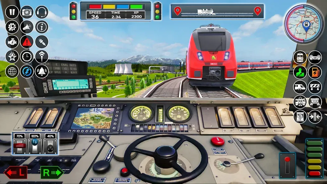 City Train Game 3d Train games [МОД: Меню, Бесконечные монеты и Открытые уровни] Screenshot 1
