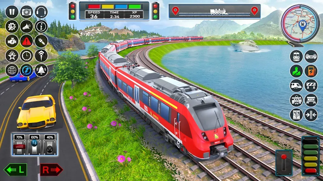 City Train Game 3d Train games [МОД: Меню, Бесконечные монеты и Открытые уровни] Screenshot 3