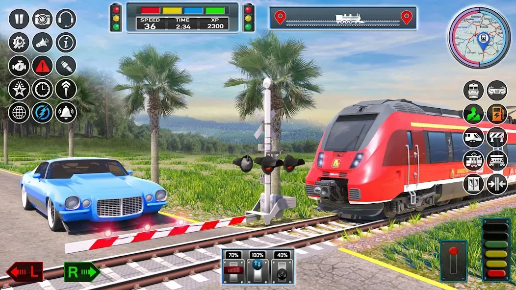 City Train Game 3d Train games [МОД: Меню, Бесконечные монеты и Открытые уровни] Screenshot 4