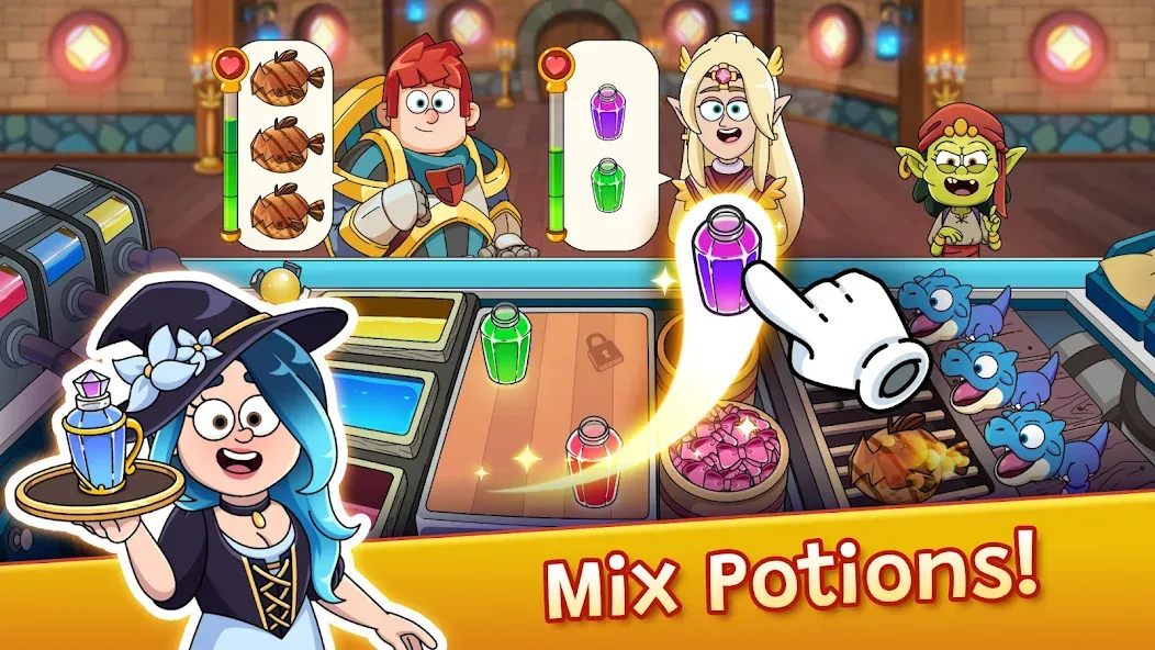 Potion Punch 2: Cooking Quest (Пошен Панч 2) [МОД: Много монет, Открытые уровни и Мега MOD] Screenshot 1