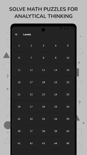 Math Puzzle & Brain Riddles [МОД: Много монет, Открытые уровни и Мега MOD] Screenshot 1