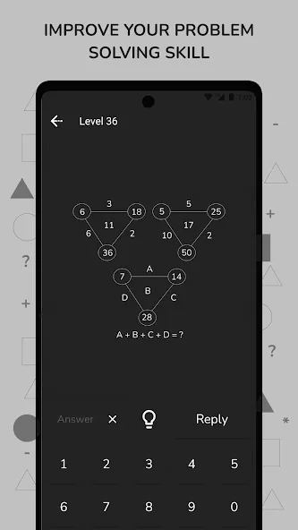 Math Puzzle & Brain Riddles [МОД: Много монет, Открытые уровни и Мега MOD] Screenshot 5