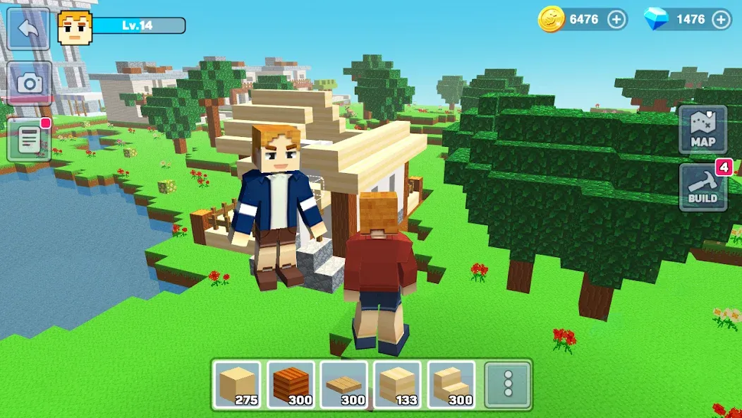 MiniCraft: Blocky Craft 2024 (МиниКрафт) [МОД: Меню, Бесконечные монеты и Открытые уровни] Screenshot 2