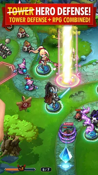 Magic Rush: Heroes (Меджик Раш) [МОД: Деньги, Монеты и Меню MOD] Screenshot 2