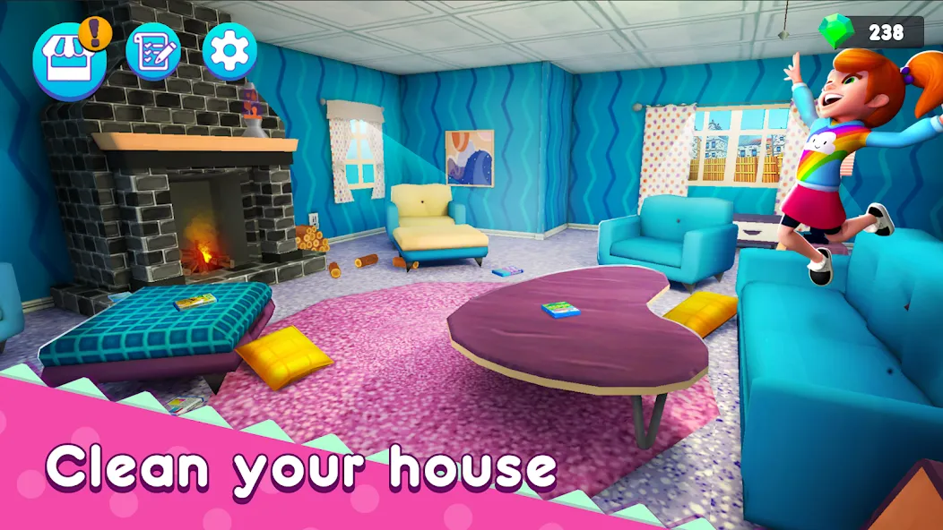 Mother Simulator: Family life [МОД: Много денег, Монет и Все открыто] Screenshot 5