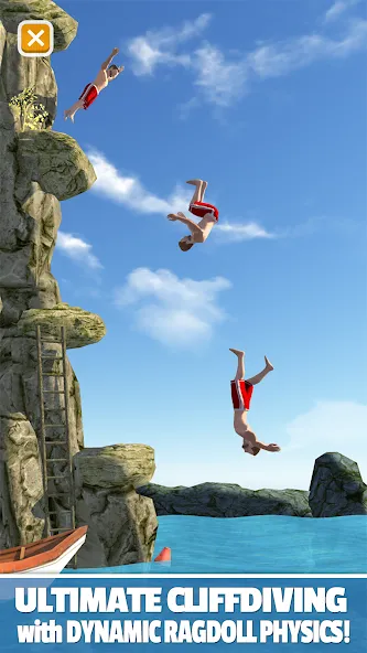 Flip Diving (Флип дайвинг) [МОД: Деньги, Монеты и Меню MOD] Screenshot 1