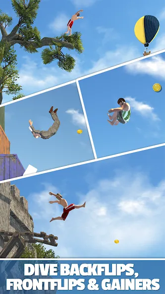 Flip Diving (Флип дайвинг) [МОД: Деньги, Монеты и Меню MOD] Screenshot 2