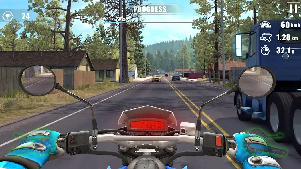 Moto Bike Race : Driving Car (Мото Байк Рейс) [МОД: Много денег, Монет и Все открыто] Screenshot 1
