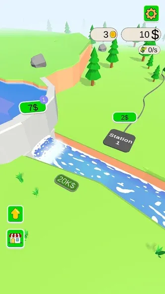 Water Power (Уотер Пауэр) [МОД: Бесконечные деньги, Монеты и Мега MOD] Screenshot 1