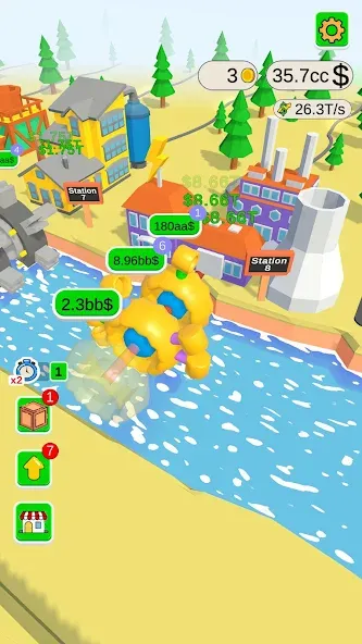 Water Power (Уотер Пауэр) [МОД: Бесконечные деньги, Монеты и Мега MOD] Screenshot 2