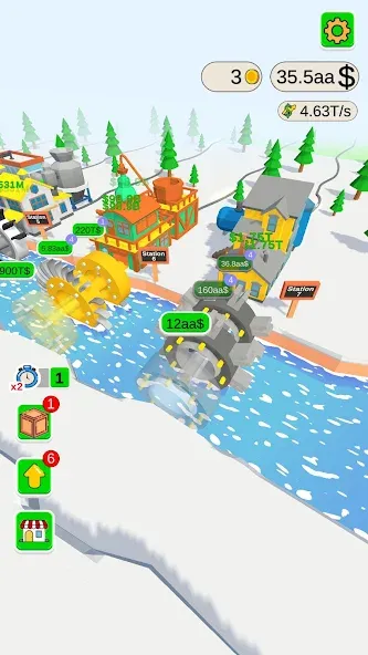 Water Power (Уотер Пауэр) [МОД: Бесконечные деньги, Монеты и Мега MOD] Screenshot 4