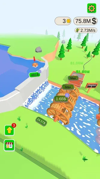 Water Power (Уотер Пауэр) [МОД: Бесконечные деньги, Монеты и Мега MOD] Screenshot 5