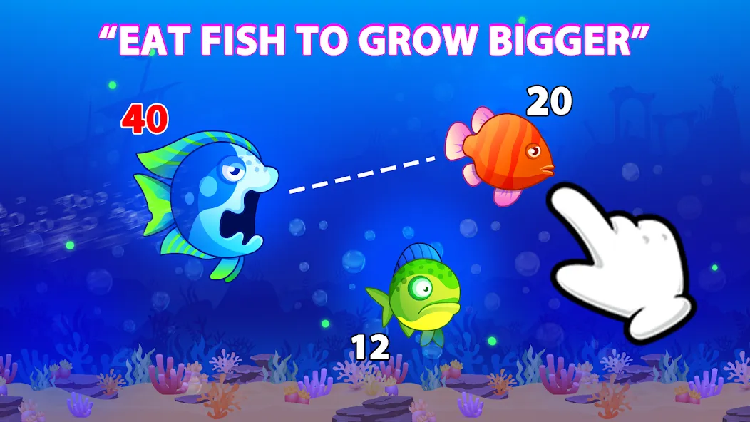 Eat Fish.IO : Fish Battle [МОД: Много денег, Монет и Все открыто] Screenshot 1