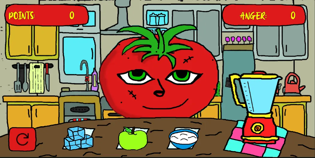 Mr Hungry Tomato (Мистер Голодный Помидор) [МОД: Деньги, Монеты и Меню MOD] Screenshot 1