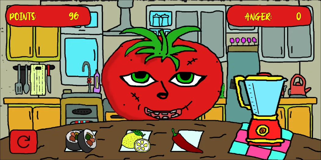Mr Hungry Tomato (Мистер Голодный Помидор) [МОД: Деньги, Монеты и Меню MOD] Screenshot 2
