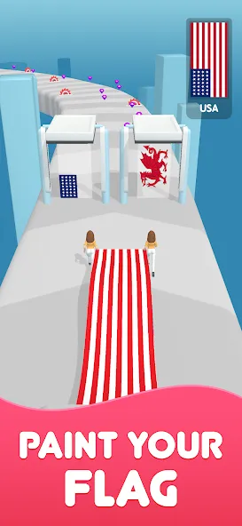 Flag Painters (Флаг Пэйнтерс) [МОД: Все открыто, Дополнительные деньги и Меню MOD] Screenshot 1
