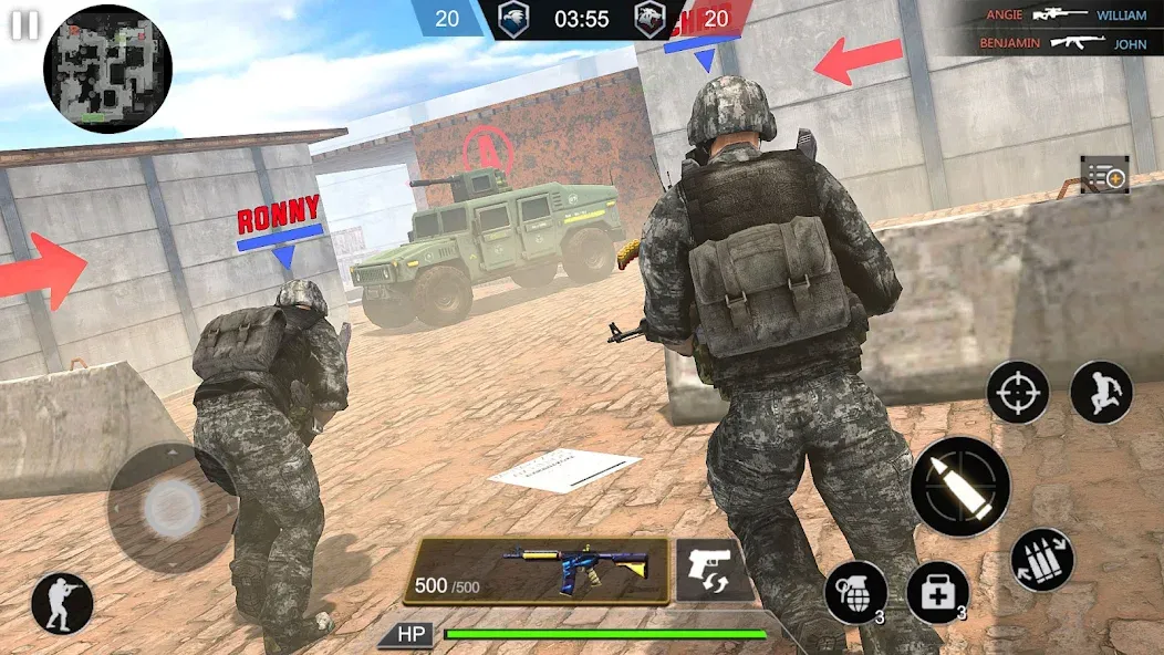 Army Commando Shooting Games [МОД: Меню, Бесконечные монеты и Открытые уровни] Screenshot 3