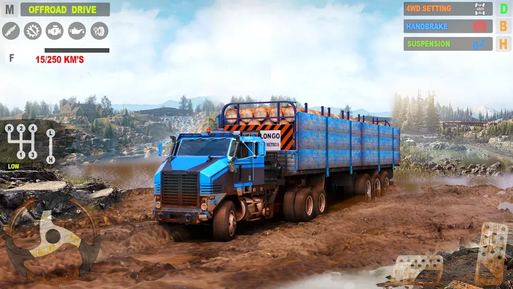 Offroad Mudrunner Games 3D [МОД: Все открыто, Дополнительные деньги и Меню MOD] Screenshot 2