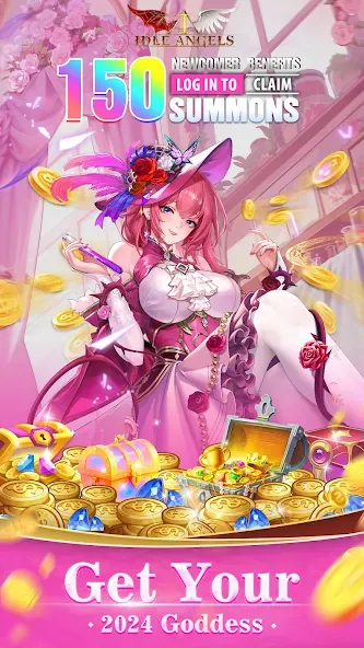 Idle Angels: Goddess' Warfare (Айдл Энджелс) [МОД: Деньги, Монеты и Меню MOD] Screenshot 1