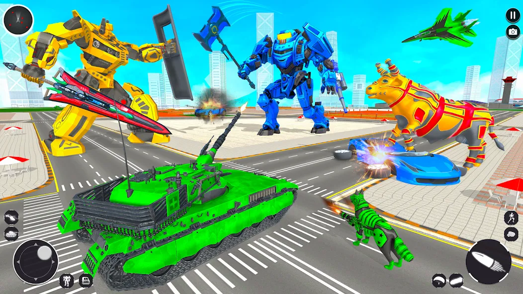 Tank Robot Game Army Games (армейский танк робот трансформационная игра) [МОД: Деньги, Монеты и Меню MOD] Screenshot 4