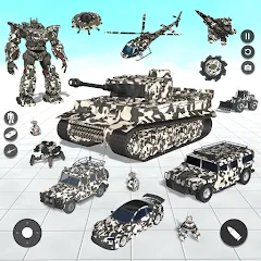 Скачать Tank Robot Game Army Games (армейский танк робот трансформационная игра) [МОД: Деньги, Монеты и Меню MOD] | Взлом Tank Robot Game Army Games на Андроид